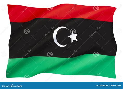 Flag of Libya stock illustration. Illustration of national - 228964086