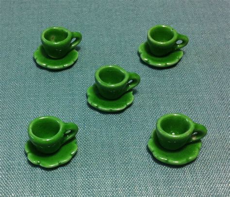 5 Miniature Coffee Cups Set Ceramic Cup Tea Drinks Glass Mugs Etsy