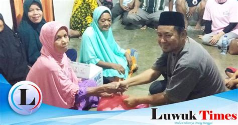 Ketua Banteng Muda Indonesia Banggai Berbagi Rezeki Di Bulan Ramadhan