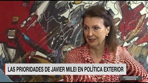 Diana Mondino Canciller Designada De Javier Milei En Oppenheimer