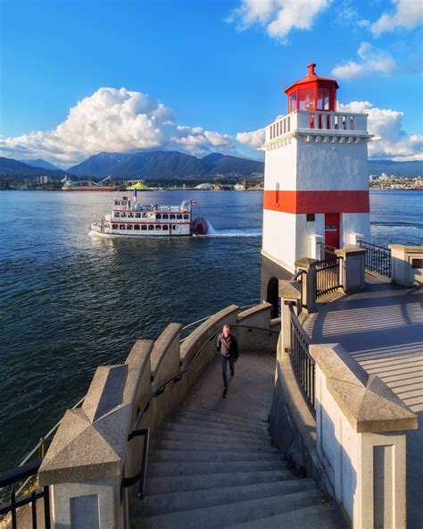 Brockton Point Lighthouse In Stanley Park Vancouver Bc Canada