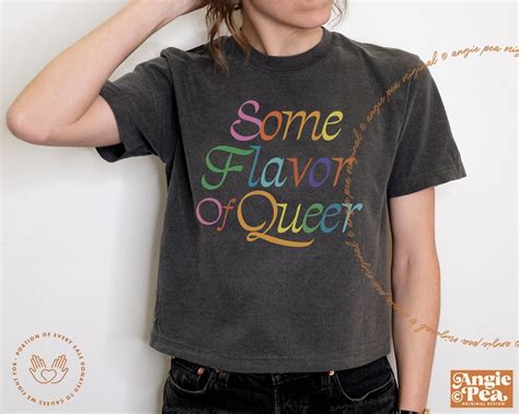 Queer Crop Queer Pride Pan Pride Bi Pride Gay Pride Boxy Crop Top Comfort Colors Etsy