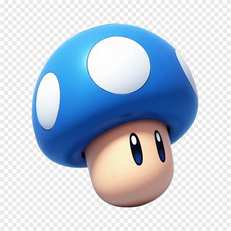 Fotos Do Cogumelo Do Mario - Cogumelo Azul Mario PNG: Um Ícone do Mundo dos Videogames