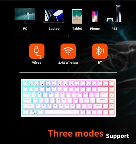 Royal Kludge Rk Tri Mode Hot Swappable Rgb Gaming Mechanical Keyboard Good Keyboard