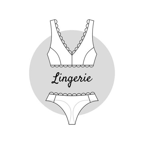 Cone De Lingerie Elegante Em Estilo Plano Suti E Calcinha Brancas De Moda Isoladas Em Fundo