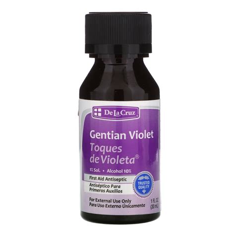 De La Cruz Gentian Violet First Aid Antiseptic Fl Oz Ml Iherb