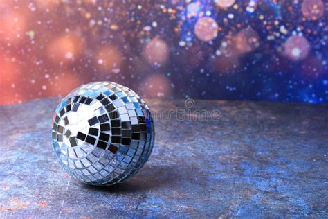 Disco Balls With Bright Rays Night Party Background Stock Image