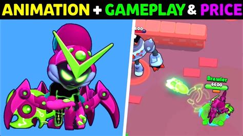 BRAWL STARS VIRUS CHARLIE GAMEPLAY ANIMATION COST PIN SPRAY