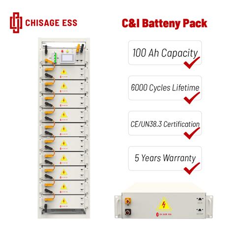 Solar Stackable LiFePO4 Rechargeable Lithium Battery 5kwh For