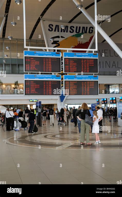 Cape Town International Airport interior of the Central Terminal ...