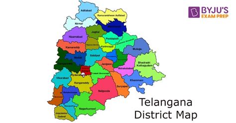 Telangana Districts List Of Old New Districts Of Telangana