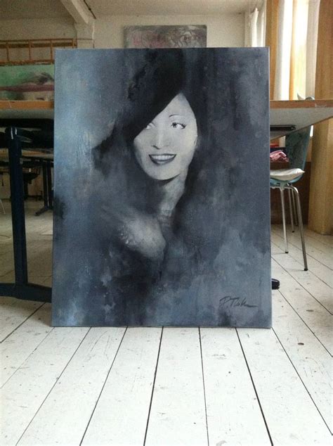 Marlene Dietrich Painting by Petra Thölken Saatchi Art