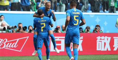 World Cup Report Brazil Wins After Dramatic Goal In Stoppage Time