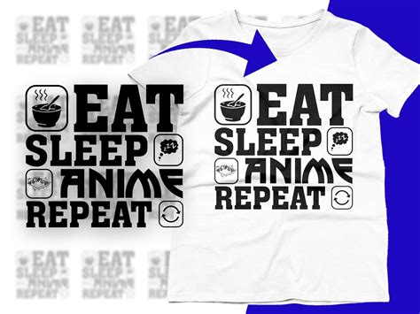 Eat Sleep Anime Repeat Anime Lover Svg Graphic By CraftDesigns