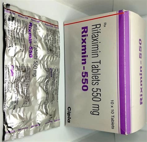 Rixmin Rifaximin 550 Mg Tablets 1 X 10 Non Prescription At Rs 430 Box