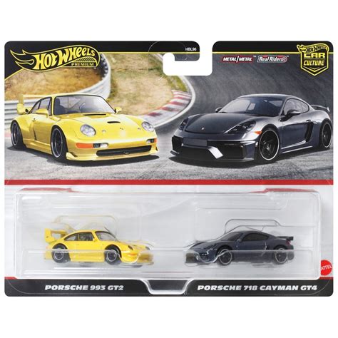 Hot Wheels Premium Car Culture Voertuigen Set Van 2 Porsche 993 GT2 En