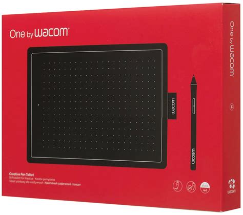 Графический планшет WACOM One Medium CTL-672 черный/красный — купить в ...