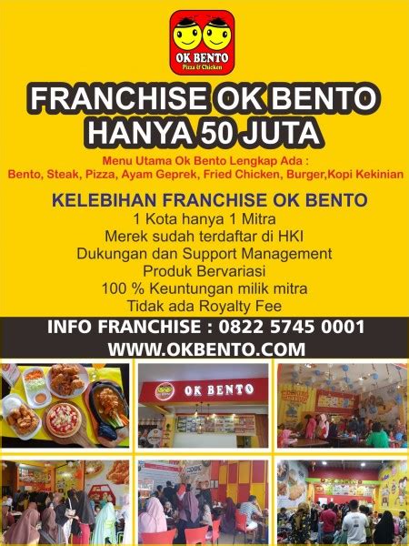 Ok Bento Franchise Makanan Bisnis Kuliner Franchise Indonesia