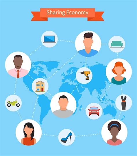 Premium Vector Sharing Economy And Smart Consumption Concept Vector