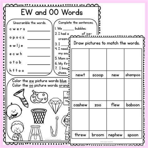 Diphthong Worksheets Made By Teachers