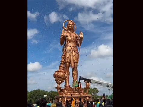 Texas Gets 90 Ft Tall Hanuman Sculpture 3rd Tallest Statue In US Know