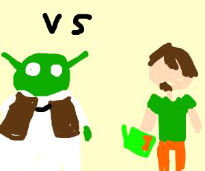 Shaggy vs Shrek - Drawception