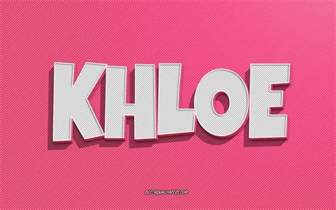 Descargar Fondos De Pantalla Khloe Fond De Lignes Roses Fonds Décran