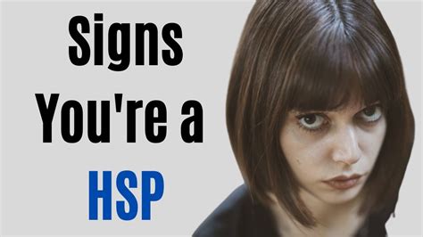 13 Signs You Re A Highly Sensitive Person Hsp Youtube