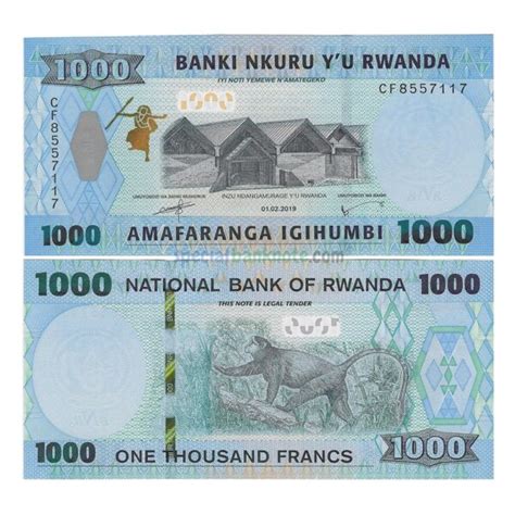 Rwanda 1000 Francs Banknote 2019 P 39b UNC Special Minds Store