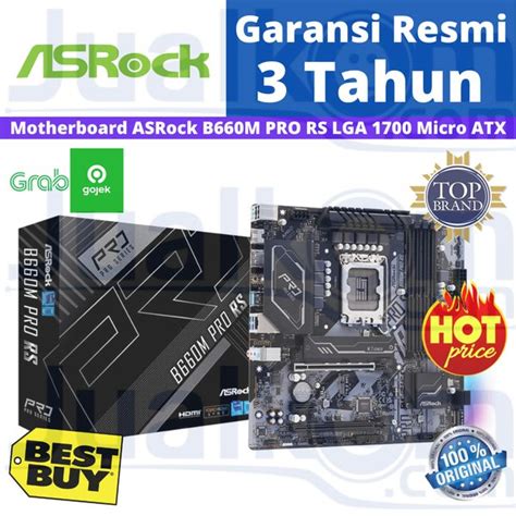 Jual Motherboard Asrock B M Pro Rs Intel B Lga Micro Di Lapak