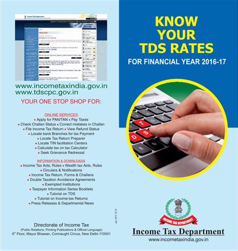 PDF KNOW YOUR TDS RATES Income Tax Department Pamphlets Tds Rates