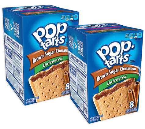 Pop Tarts Toaster Pastries Dhf10 Unfrosted Brown Sugar Cinnamon 8 Ea Pack Of 2