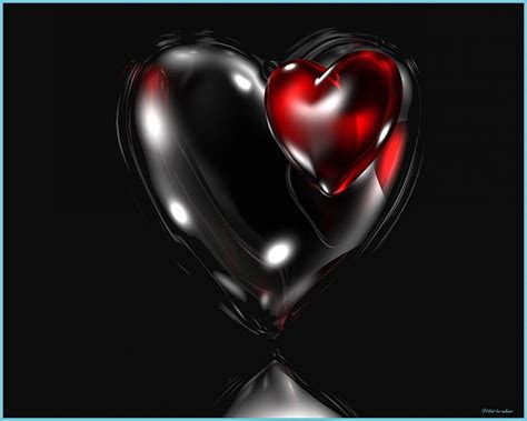 Sweetheart Broken Heart Heart Love 3d Black Love Red 3d Heart Hd Wallpaper Pxfuel