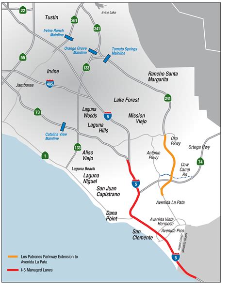 241 Toll Road Map