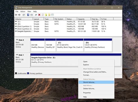 Comment Partitionner Un Disque Dur Sous Windows 10 Toptips Fr