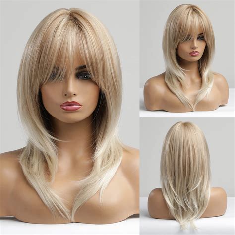 Amazon Alanhair Blonde Wigs For Women Shoulder Length Wig With