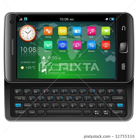 Side Slider Touchscreen Smartphone Stock Illustration Pixta