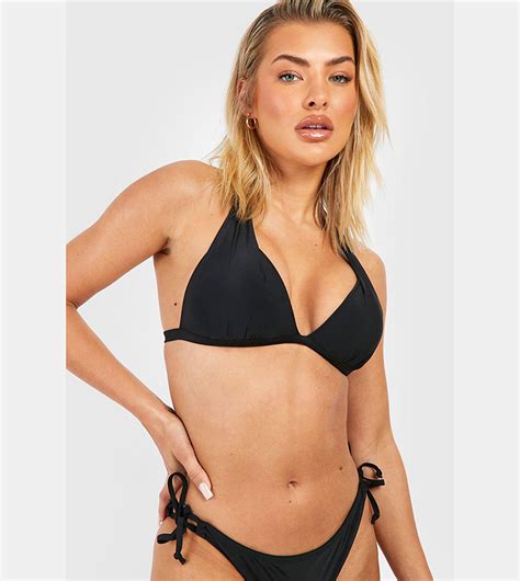 Buy Boohoo Moulded Push Up Triangle Bikini Set In Black 6thStreet