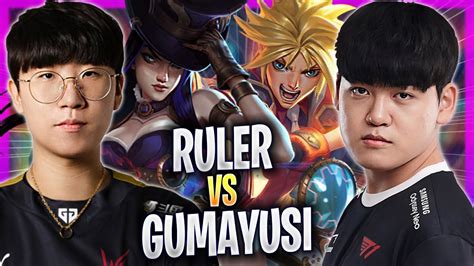 Gumayusi Vs Ruler T Gumayusi Plays Ezreal Adc Vs Jdg Ruler Caitlyn