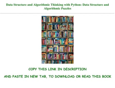 Download In Pdf Data Structure And Algorithmic Thinking With Python Data Structure And