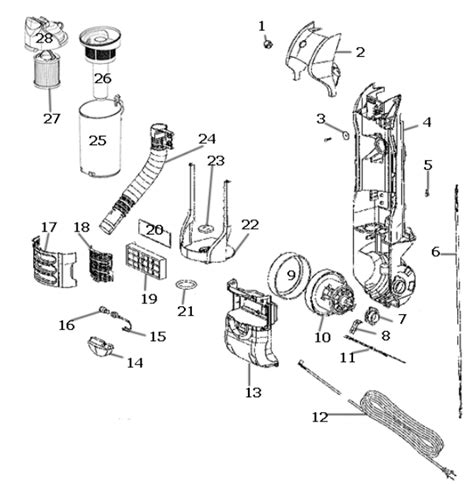 Sanitaire Vacuum Parts Diagram Diagramwirings