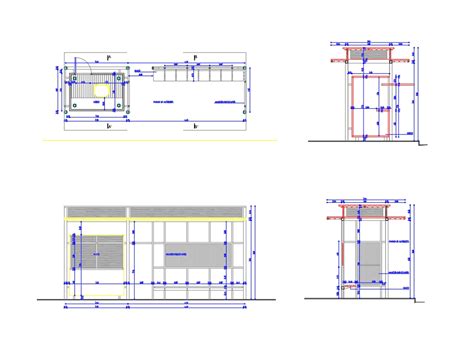 Ponto de ônibus em AutoCAD Baixar CAD 94 81 KB Bibliocad