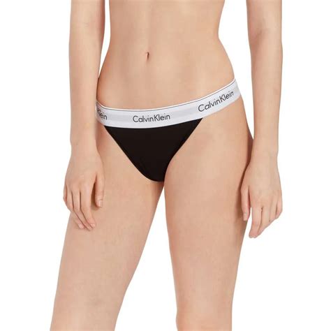 Calvin Klein Modern High Leg Thong Black Dressinn