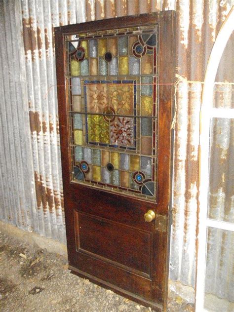 Antique Doors Stained Glass Door Reclaimed Doors