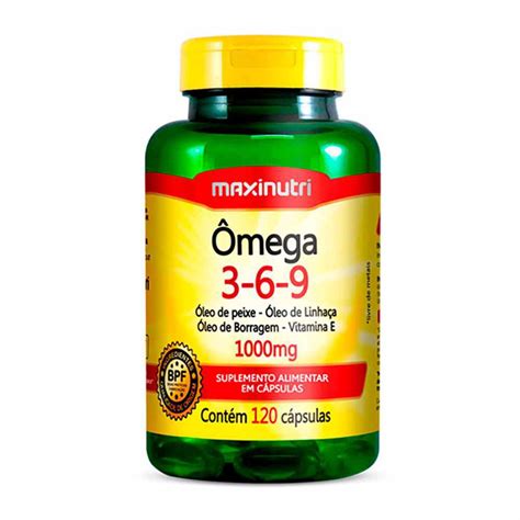 Ômega Triplo 3 6 9 1000Mg 120 Cápsulas Maxinutri Submarino