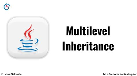 Multilevel Inheritance In Java Java Tutorial For Beginners Inheritance Example In Java Youtube