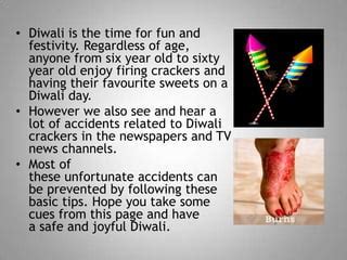 Safety Tips during Diwali festival | PPT