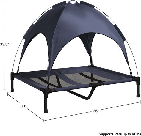 PET ADOBE Elevated Canopy Dog Bed, Large - Chewy.com