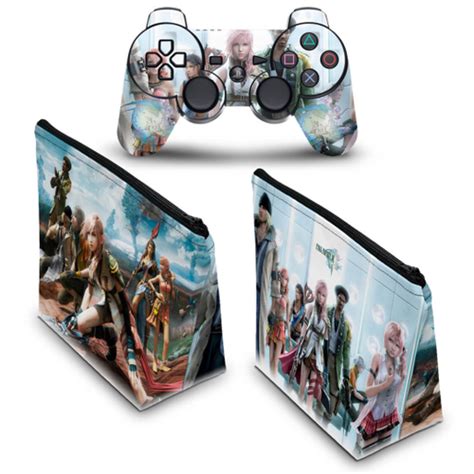 Capa Case E Skin Adesivo Ps Controle Final Fantasy Xiii Em