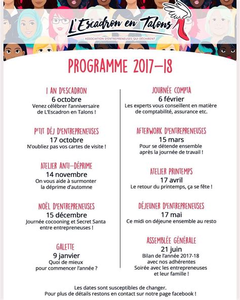 Tad M Voici Le Programme De Lassociation Partir De La Rentr E